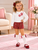 Mayoral Girls White Top With Flower Details 035 - Red