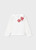 Mayoral Girls White Top With Flower Details 035 - Red