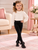 Mayoral Girls Black Velour Leggings 712