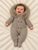 Martin Aranda 028-10323 Knitted Pram Suit with Faux Fur Trim Hood - Beige