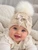 Kinder Boutique BEIGE CT105 BOW FUR POM HAT