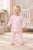 Visara Girls Pink Legging Set with Bling Bow Detail 8904