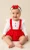 Visara Girls Red 3 Piece Set with Headband V2602