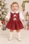 Kinder Boutique Girls White Bow Tartan Dress 6080