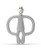 Matchstick Monkey - Teething Toy and Gel Applicator - Grey