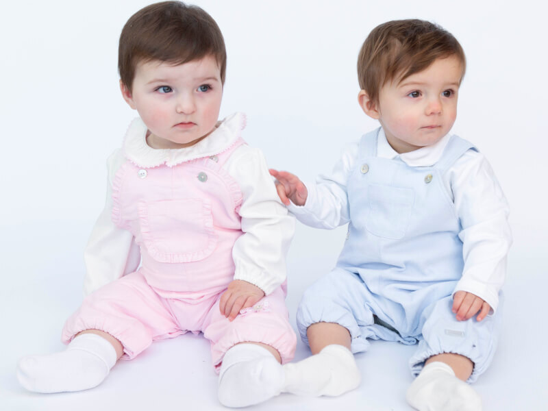 2 kids dressing in mintini baby