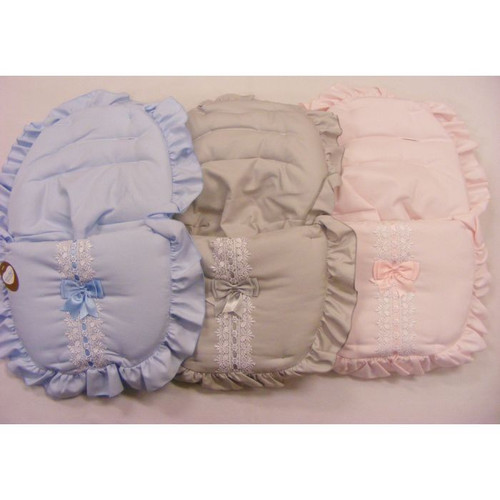 CAR SEAT COSY RIBBON SLOT LACE - Kiddie Boutique By Claire