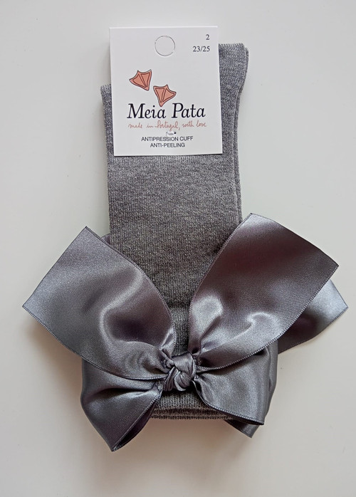 Meia Pata Grey Knee High School Socks 1091 Kiddie Boutique By Claire