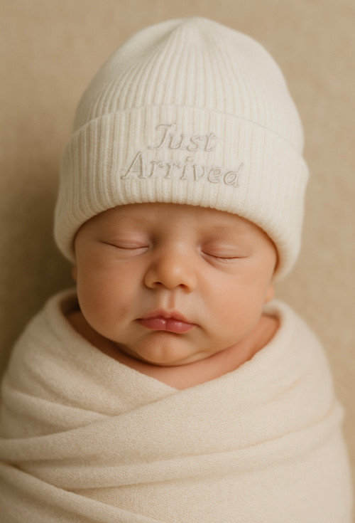 Nursery Time White Newborn Baby Knitted Hat Just Arrived BW-0503
