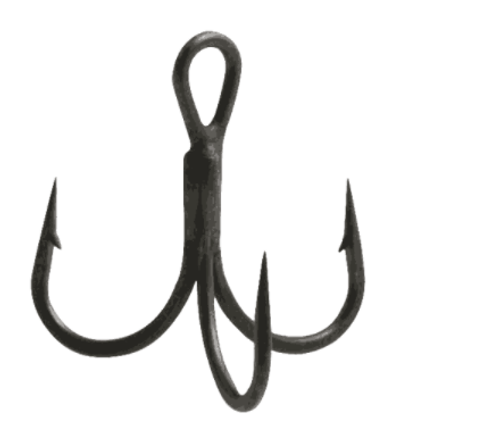Owner Short Shank Treble Hooks-ST 35 Black Chrome