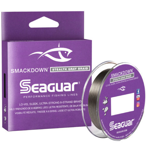 Seaguar Smackdown Braided Line "Stealth Gray" (150 yd)