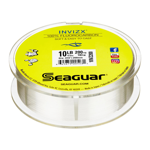 Seaguar InvizX Fluorocarbon Spool (600 yd)