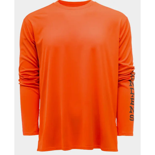 Grundens Tough Sun Crew "Red Orange"