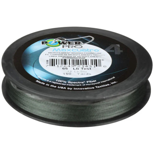 Power Pro Maxcuatro Spectra Braided Line Moss Green