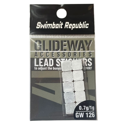 Swimbait Republic Glideway Lead Stickers (5 Pk)