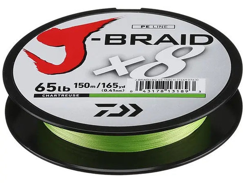 Daiwa J-Braid X8 Braided Line (165 Yd) Dark Green Daiwa J-Braid X8 Braided Line (165 Yd) Dark Green