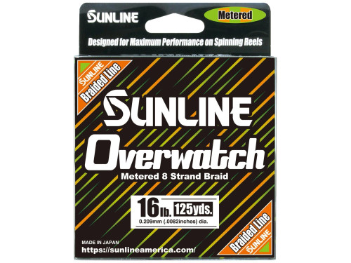 Sunline Overwatch Metered Braid "Chartreuse" (125 yd)