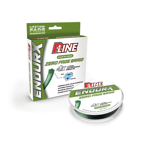 P-Line EndurX 4 Zero Fade Braid Monster Green (150 yd)