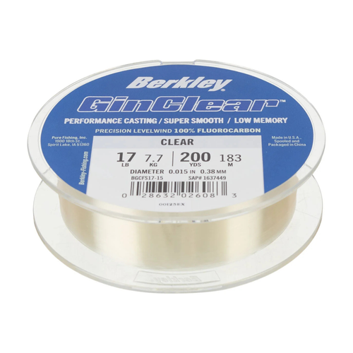 Berkley GinClear Fluorocarbon Fishing Line (200 yd)