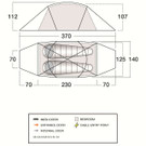 Vango F10 MTN 2 Tent - Floorplan