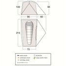 Vango F10 Radon UL 1 Tent - Floorplan