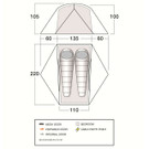 Vango F10 Radon UL 2 Tent - Floorplan