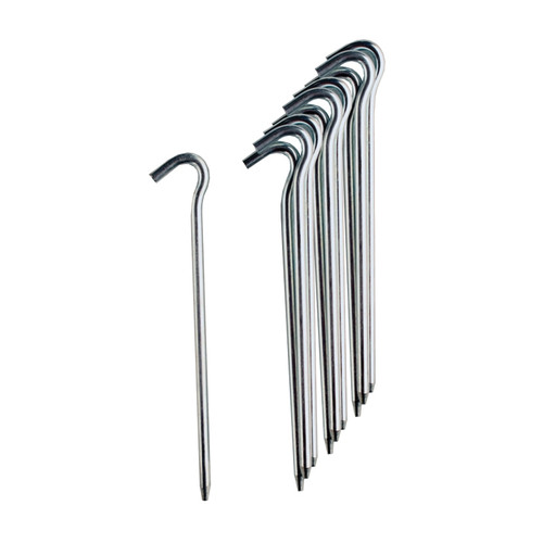 Vango Alloy Tent Pegs 18cm x 6mm 7 - Pack of 10 Silver