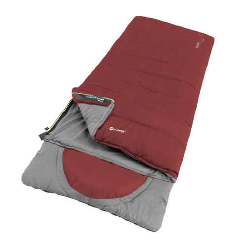 Outwell Contour Lux Sleeping Bag Deep Red