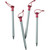 MSR 23cm Core Stakes - 4 Pack Grey/Red