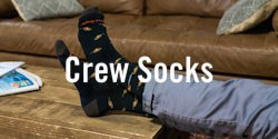 A sock-drawer essential, Crew socks are a must-have for any wardrobe. From classic white tube socks to a variety of designs, Darn Tough have elevated this style beyond basic solids. Choose from thick stripes, thin stripes, quirky animal prints, elegant florals, and even some more avant-garde options.