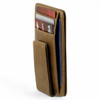 Leather Covered Money Clip Magnet - Tan