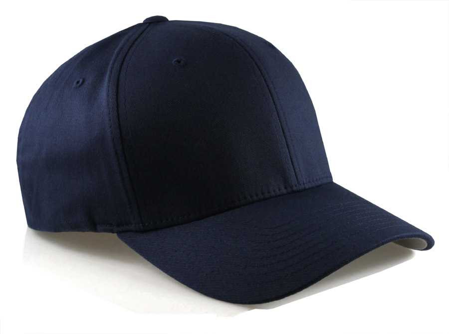Flexfit Fitted Big Caps in Navy Stretches to Size 1/2 Hats