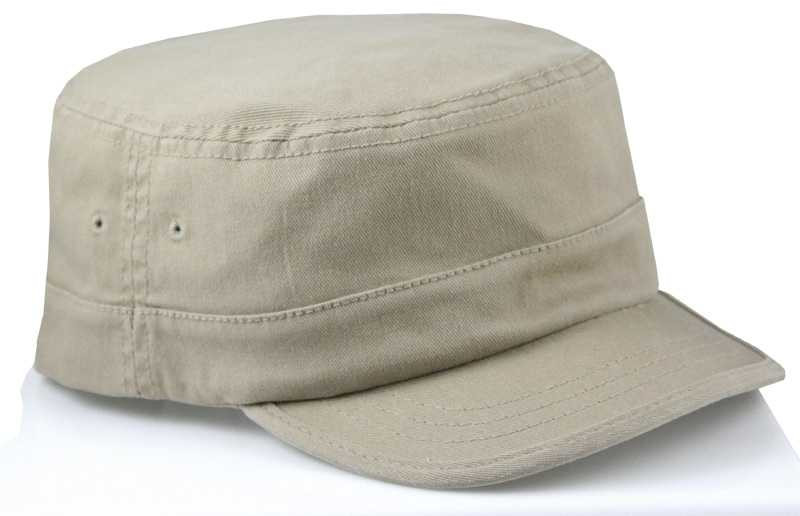 Military Style Hat for Large Heads - Khaki
