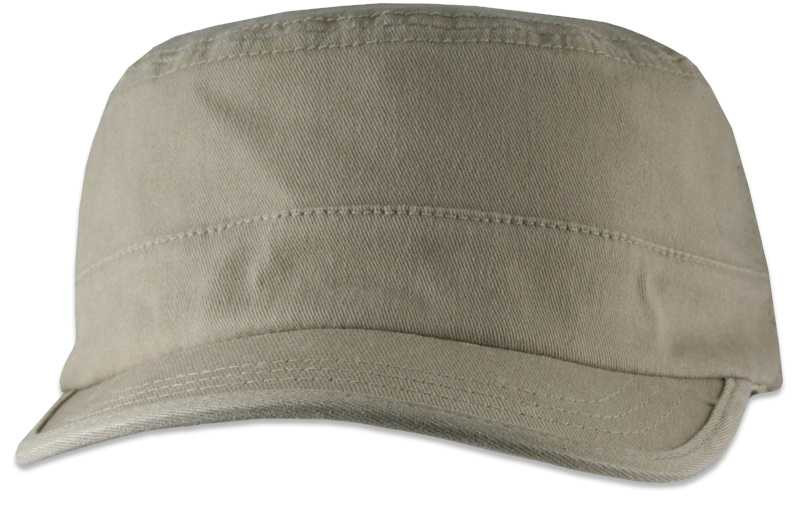 Military Style Hat for Large Heads - Khaki