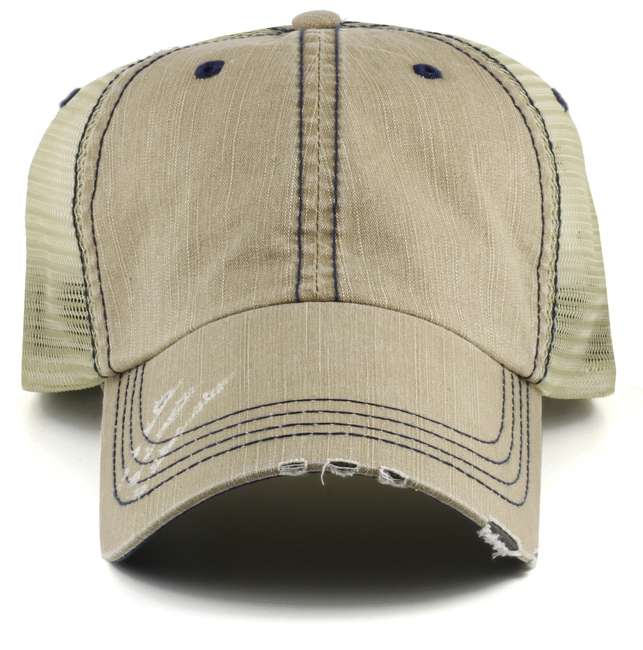 Low Profile Trucker Mesh Hats for Big Heads