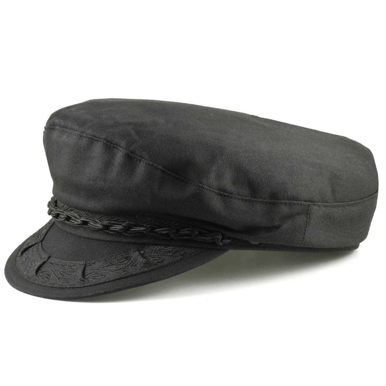 Greek Fisherman's Cap - Cotton / Black