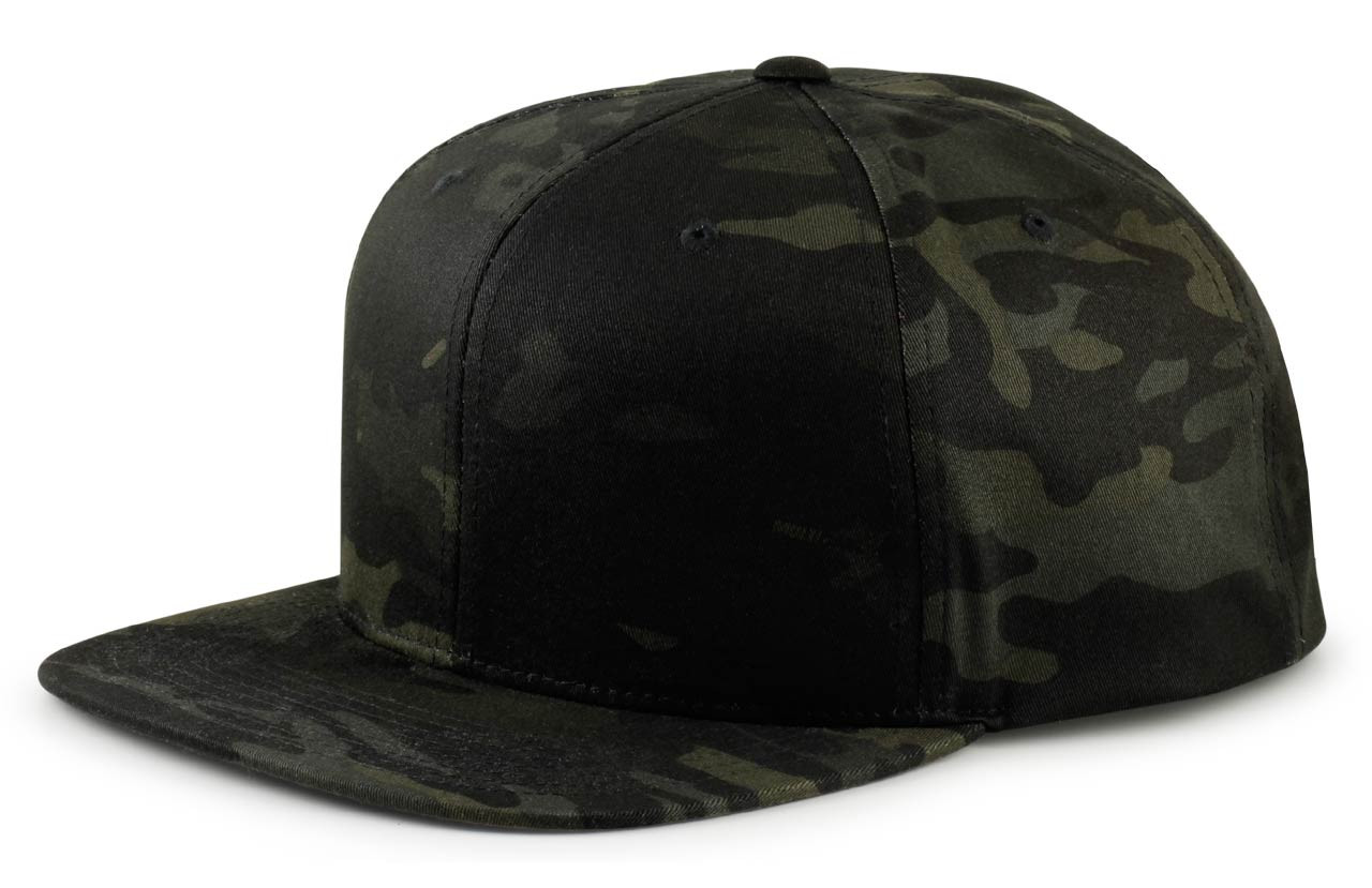 Big Camo Flat Bill Cap Multicam Snapback