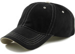 Adjustable Big Head Dad Hat-Black