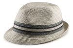 Big Head Fedora - Storm Cloud White