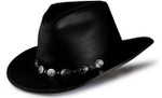 Western Dude Big Head Hats - Black
