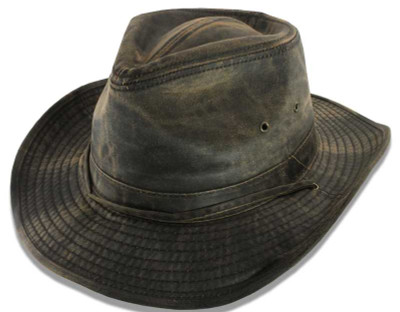 Dorfman Pacific Men's Cotton Outback Hat With Chin Cord - brown - XXX-Large  : : Fashion