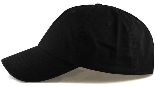 Adjustable Low-Profile Big Hats - Black