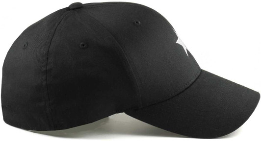 Flexfit Hat for Big Heads Side Black