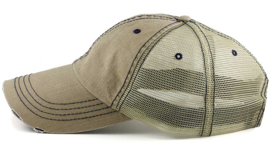 Vintage Low Profile Big Head Trucker Hats Side