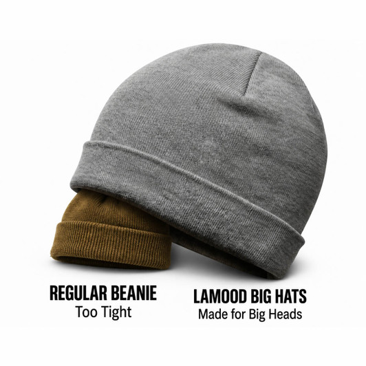 Big Beanie Caps - Heather Gray