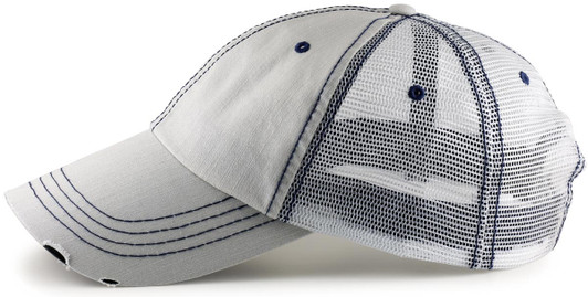 Low Profile Trucker Hat for Big Heads - Side