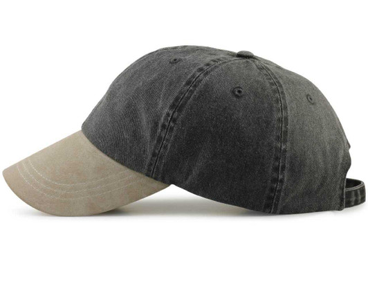 Twill Large Head Cap with Suede Bill  Lamood Big Hats