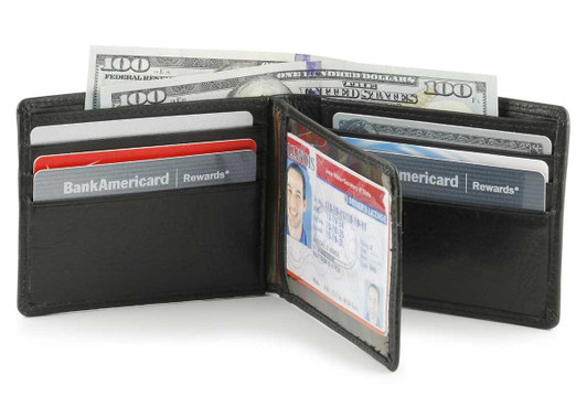 Billfold RFID Wallet with Extra Capacity - Black