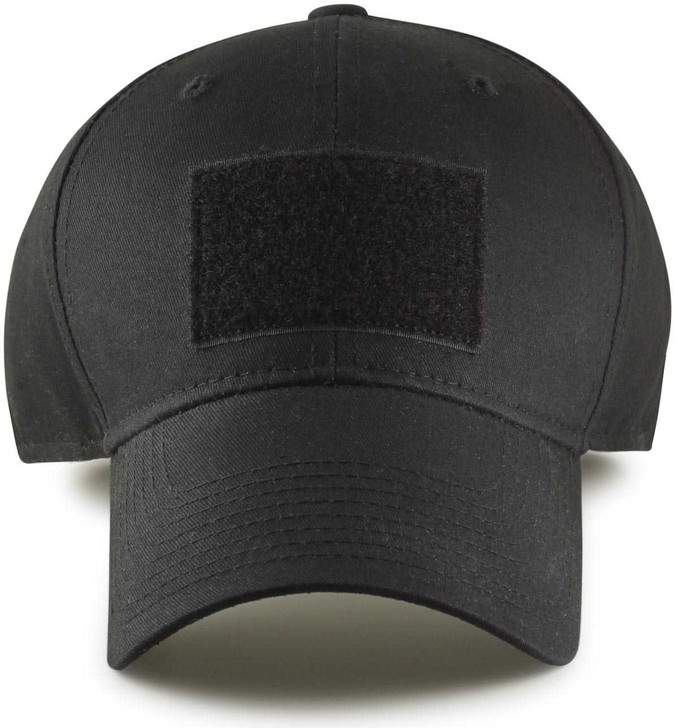 Hook and loop patch on front