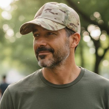 Dad Hat for Big Heads Camo